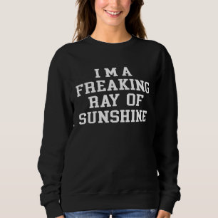 I m A Freaking Ray Of Sunshine  Sarcastic Sayings  Sweatshirt