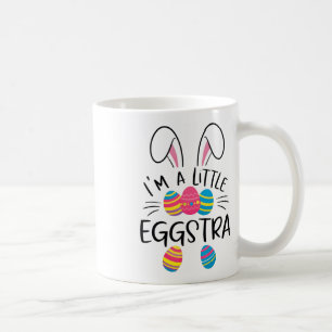 I’m A Little Eggstra Funny Easter Bunny Cute Kids  Coffee Mug
