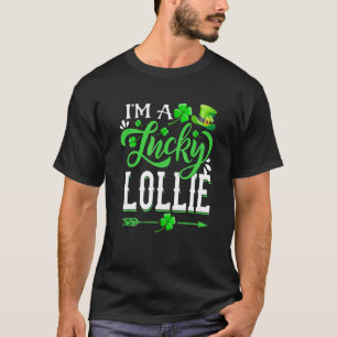 I M A Lucky Lollie Shamrock St Patricks Day Party T-Shirt