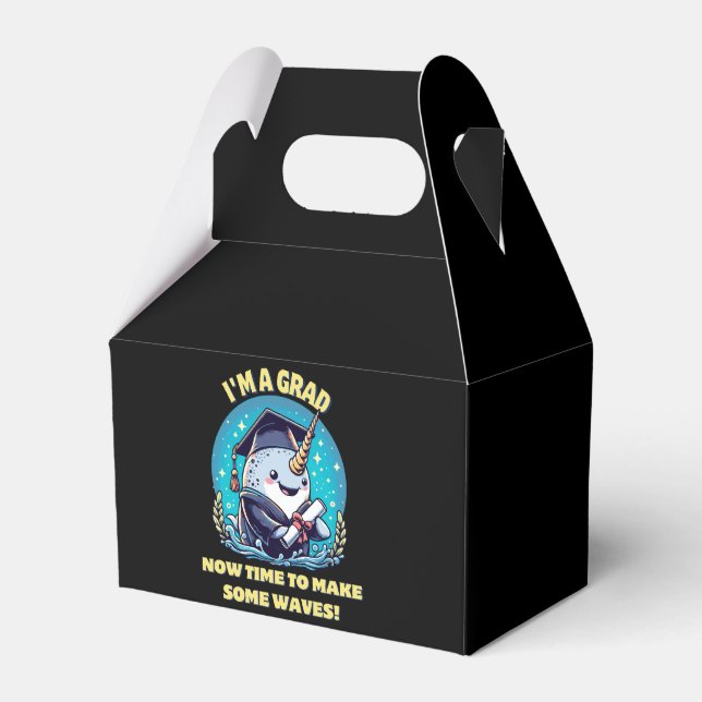 I m a narwhal graduate! Now time to make some wave Favour Box (Front Side)