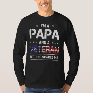I M A Papa And Veteran Men Grandpa T-Shirt
