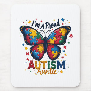 I’m a Proud Autism Auntie Autism Awareness Mouse Pad