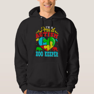 I M A Proud Autism Zoo Keeper Puzzle Heart Autisti Hoodie