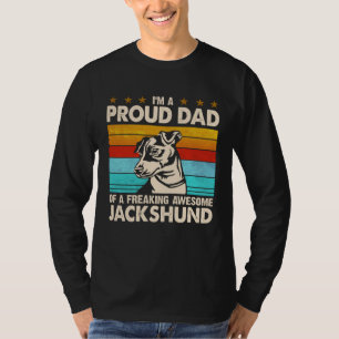 I m A Proud Dad Of A Freaking Awesome Jackshund T-Shirt