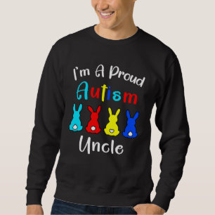 I m A Proud Uncle Easter Bunny Autism Awareness Ra Sweatshirt