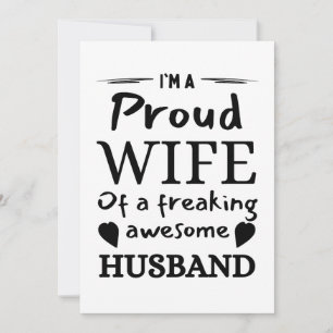 I’m a Proud Wife of an Awesome Husband Invitation