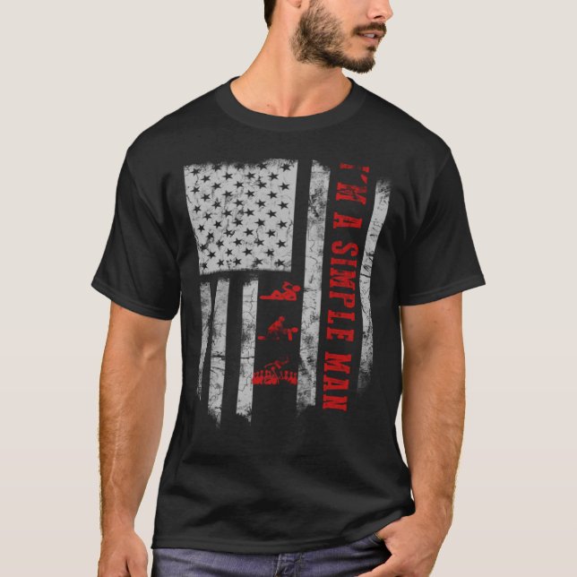 I m a simple man drink bowling tea T-Shirt (Front)