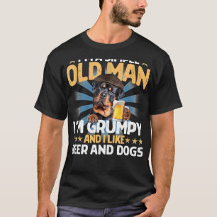 I M A Simple Old Man I M Grumpy And I Like Beer An T-Shirt
