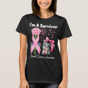 I’m A Survivor Breast Cancer Awareness Butterfly F T-Shirt