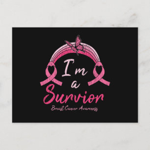 I’m A Survivor Warrior Breast Cancer Awareness Postcard