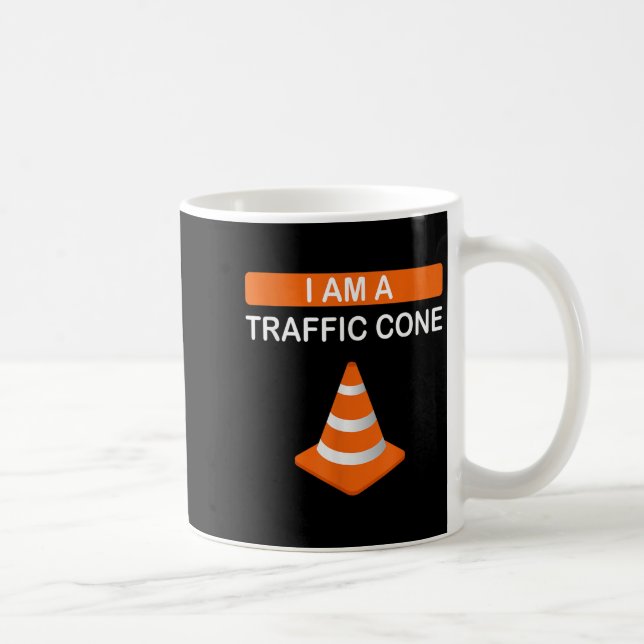 I’m A Traffic Cone Halloween Costume Funny Adults  Coffee Mug (Right)