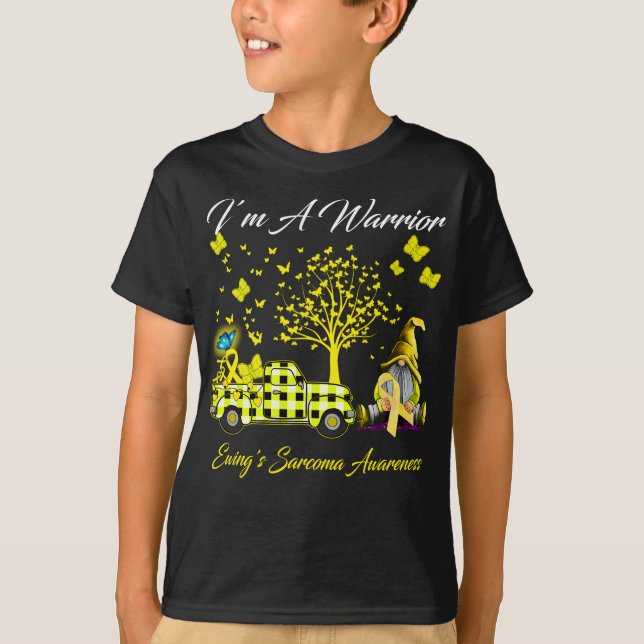 I’m a Warrior Ewing's Sarcoma Awareness T-Shirt (Front)
