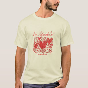 I’m Adorable! Charming Heart Pattern T-Shirt