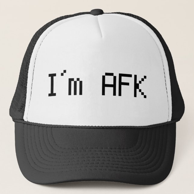 i´m afk - awy from keyboard trucker hat (Front)