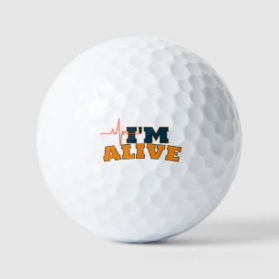 I’m Alive Funny Quote Tote Bag Golf Balls