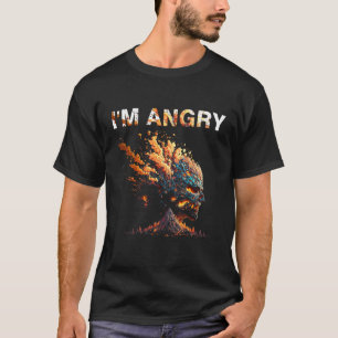 I m angry Fire Skull T-Shirt
