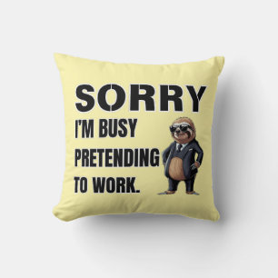 I’m Busy Pretending to Work Cushion