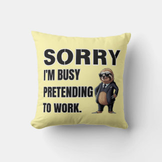 I’m Busy Pretending to Work Cushion