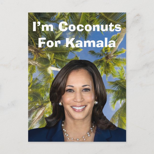 I’m Coconuts For Kamala Postcard (Front)