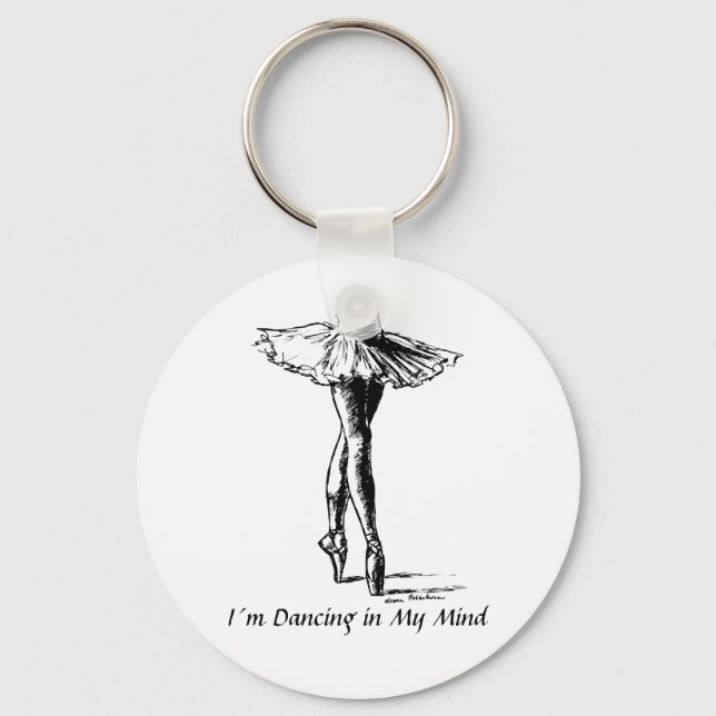 I´m Dancing in My Mind Key Ring (Front)