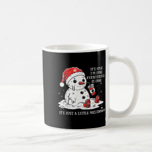 I’m Fine It's Fine Just Having Meltdown Christmas  Coffee Mug