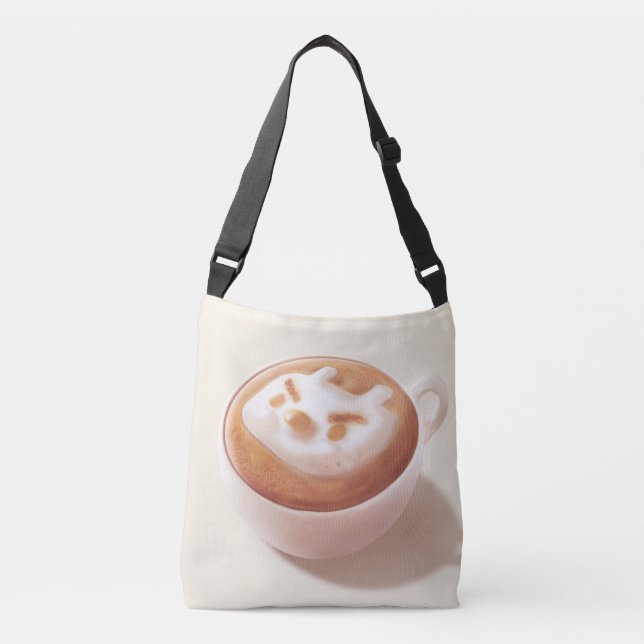 I’m Foaming With Feelings – Coffee Art Crossbody Bag (Front)