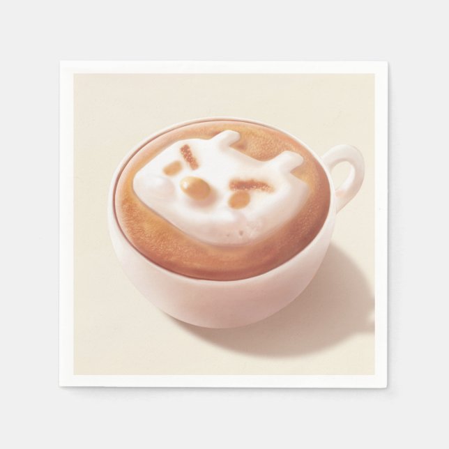 I’m Foaming With Feelings – Coffee Art Napkin (Front)