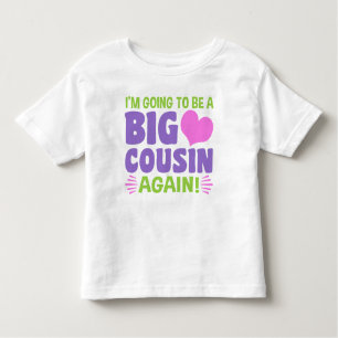 I’m Going To Be A Big Cousin Again Toddler T-Shirt