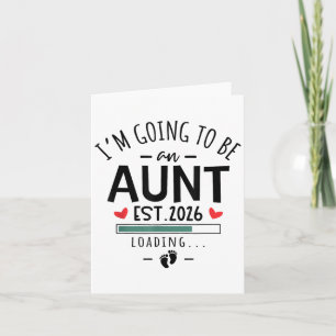I’m Going To Be An Aunt 2026 1st Baby Pregnancy An Card