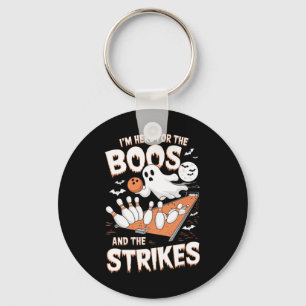 I’m Here For The Boos And The Strikes Halloween Bo Key Ring