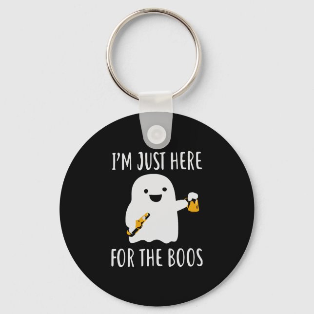 I m just here for the boos halloween key ring (Front)