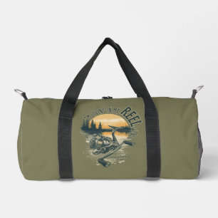 I’m Living in My Funny Fisherman Gift Duffle Bag
