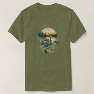 I’m Living in My Reel World Fishing lake T-Shirt