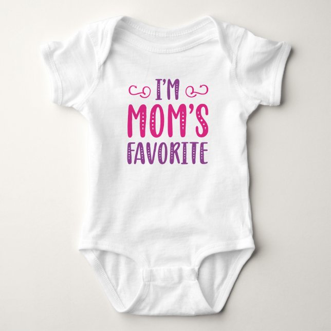 I’m Mum’s Favourite Baby Bodysuit (Front)