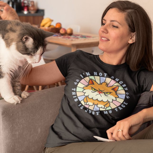 I’m Not Angry This Is Just My Face | Persian Cat T-Shirt (I’m Not Angry This Is Just My Face | Persian Cat T-Shirt)