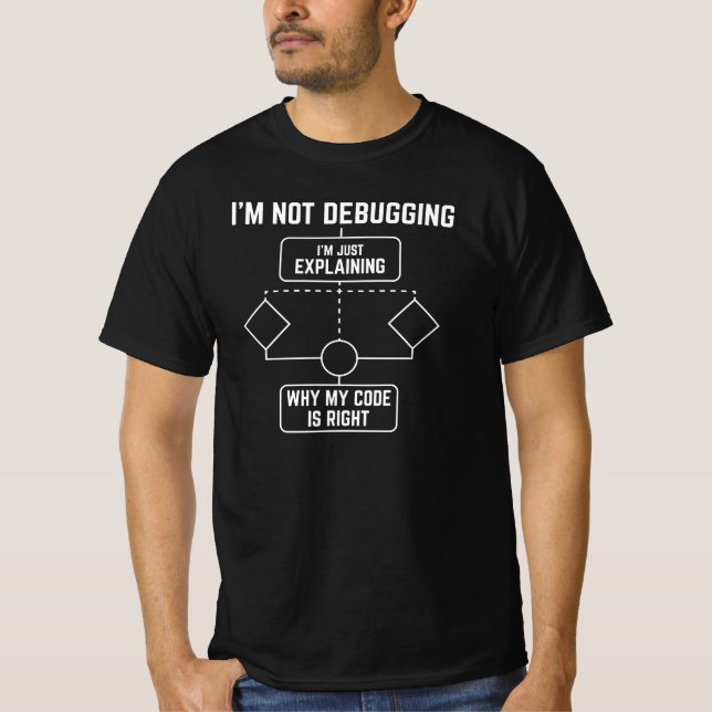 I’m Not Debugging I’m Explaining My Code T-Shirt (Front)