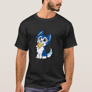 I M Not Fat I M Just A Little Husky Blue Malamute T-Shirt
