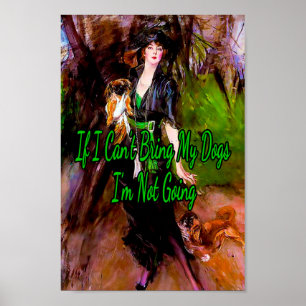 I’m not going, a Painting by Giovanni Boldini  Poster