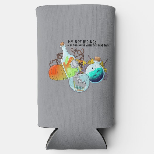 I’m not hiding; I’m blending in funny Seltzer Can Cooler (Front)