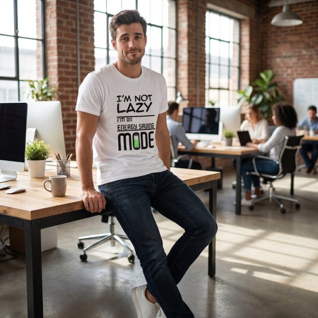 I’m Not Lazy | Low Battery Funny Design Tri-Blend Shirt (Creator Uploaded)