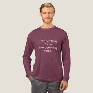 “I’m Not Lazy” Men’s Basic Tri-Blend Shirt