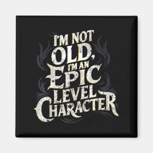 I’m Not Old I’m An Ec Level Character Funny Gamer  Magnet