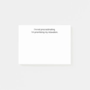 I’m not procrastinating, Funny, Witty, Custom Post-it Notes