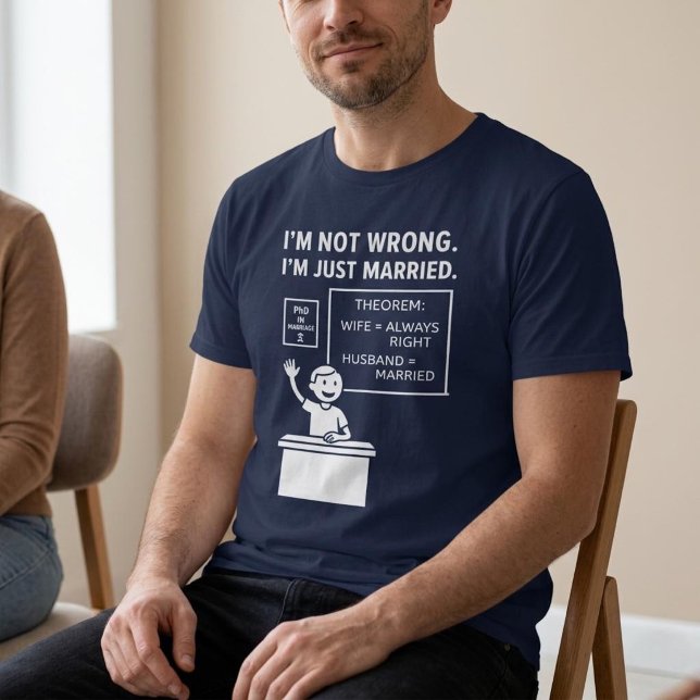I’m Not Wrong. I’m Just Married. Husband T-Shirt (Creator Uploaded)
