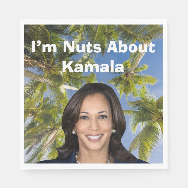 I’m Nuts About Kamala Napkin (Front)