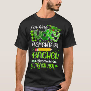 I m One Lucky Elementary Teacher Pencil St Patrick T-Shirt