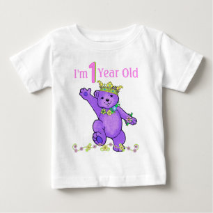 I’m One Year Old Princess Teddy Bear Baby T-Shirt