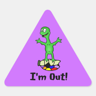 I’m Out Turtle Stickers