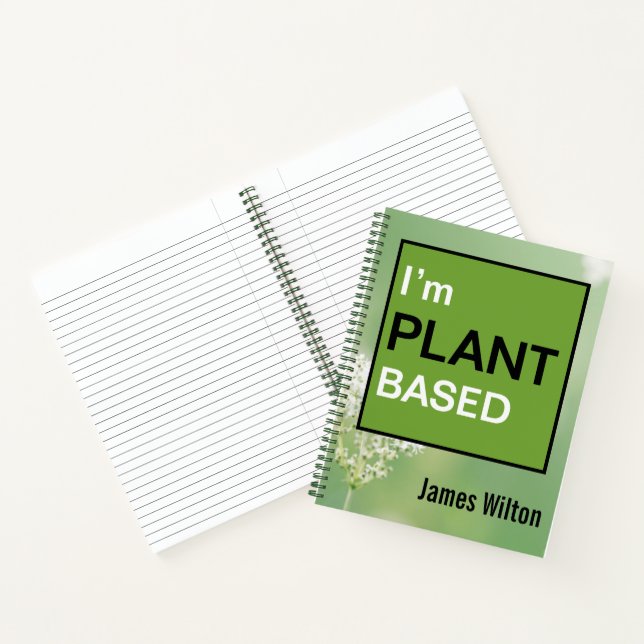 I’m Plant Based Vegan or Vegetarian Message Notebook (Inside)