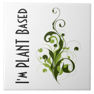I’m Plant Based Vegan or Vegetarian Message Tile